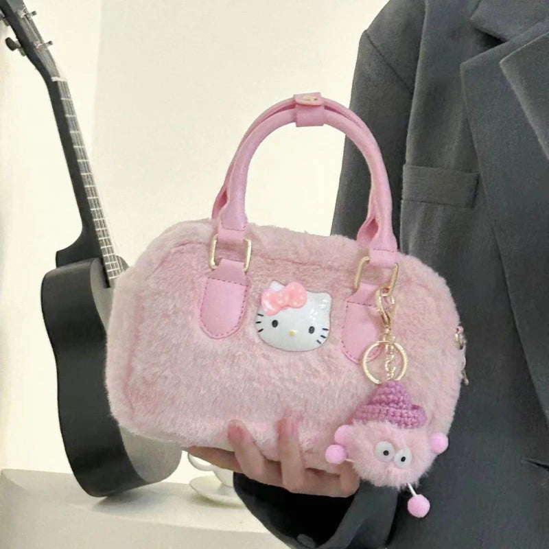 Sanrio Hello Kitty Bag Plush Cinnamoroll Melody Kuromi Kawaii Handbag
